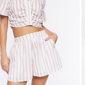 Forever 21 Striped Cotton Shorts